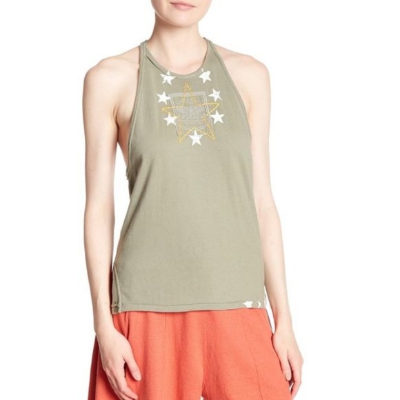 WE THE FREE PEOPLE Top XS Tank Cami Green - Picture 1 of 6
